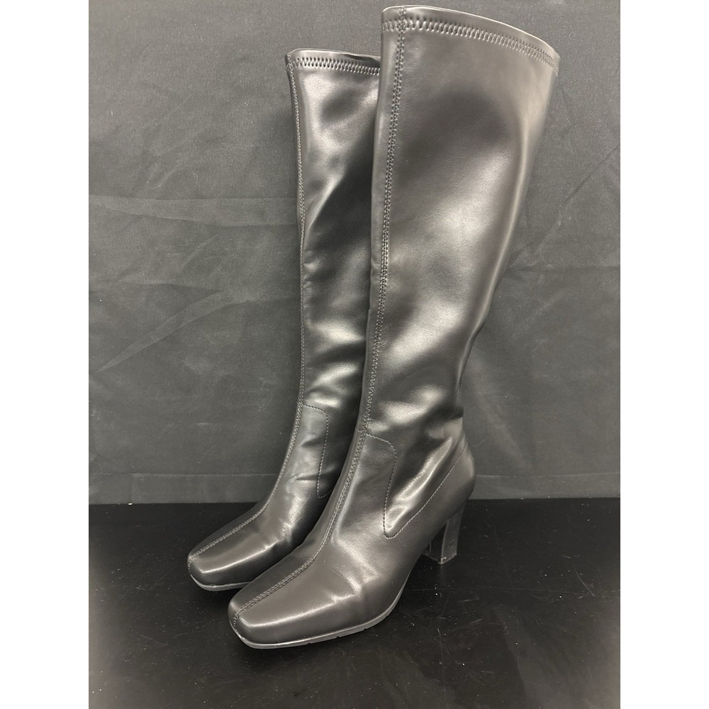 Knee High Black Aeropostle Boots A Womens Size 7.5 Faux Leather